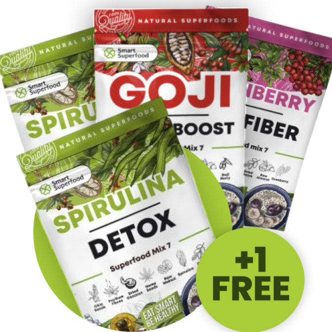 3+1 FREE SPIRULINA DETOX  BONUS